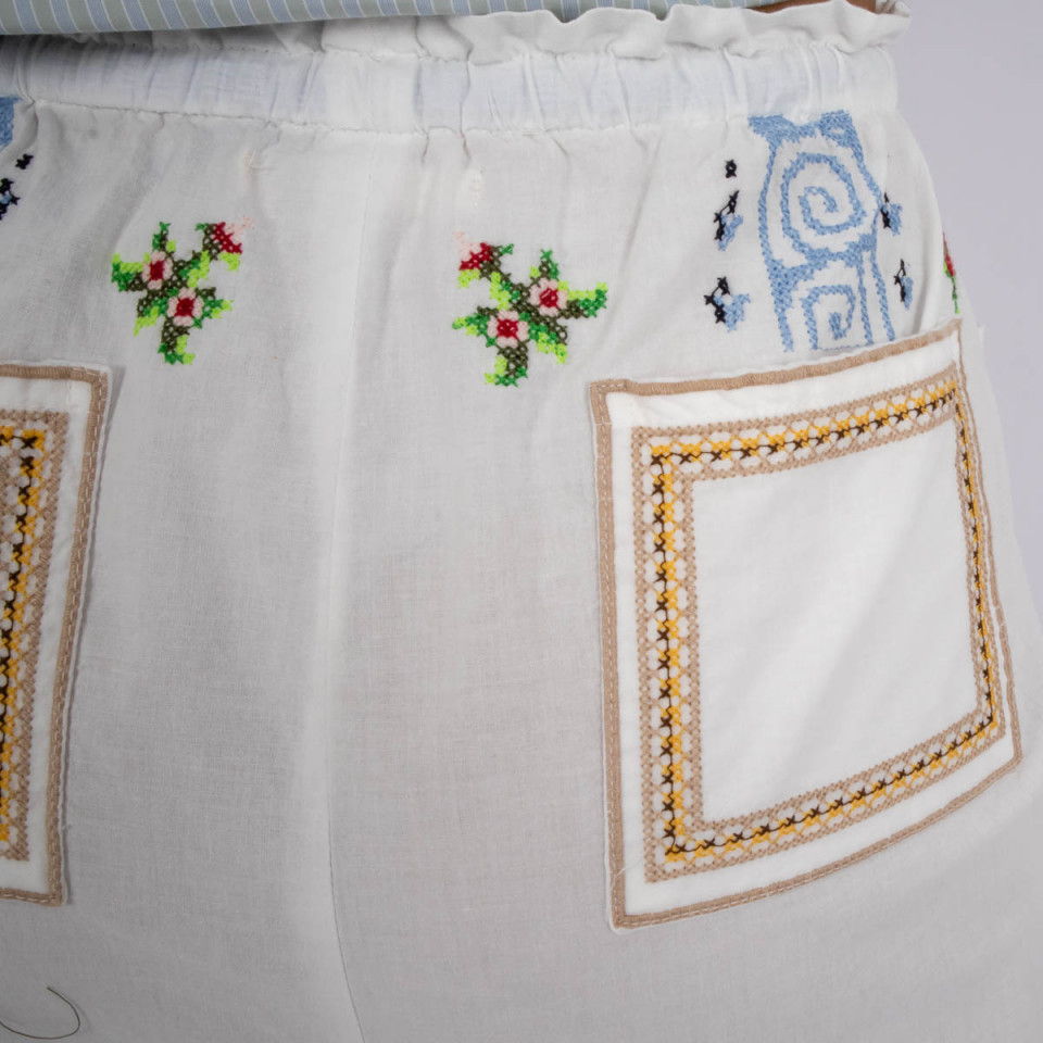 Pantalon Poches Plaquées Barbara