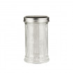 Sucrier/Saupoudreur en Verre et Inox