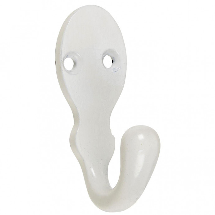 Ib Laursen Petite Patère simple en métal blanc