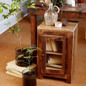 Table de Chevet ou Rangement en Bois Recyclé 
