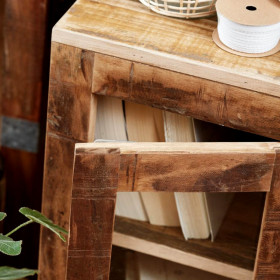 Table de Chevet ou Rangement en Bois Recyclé 