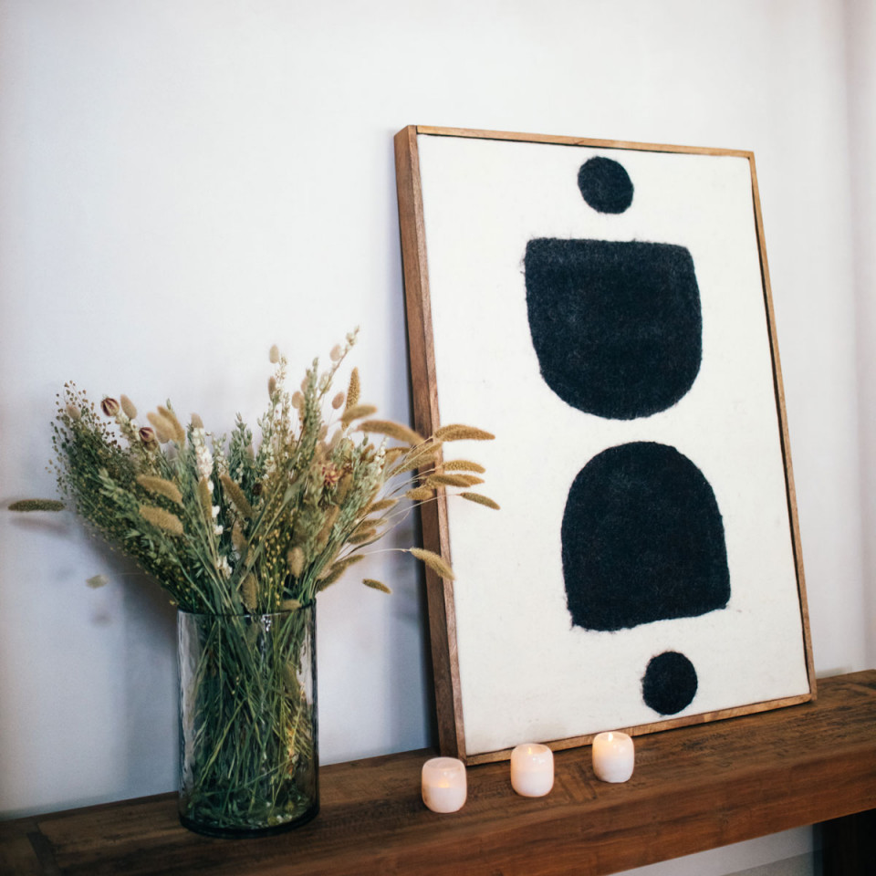 Toile WOOLY avec Cadre  Bois - Pomax