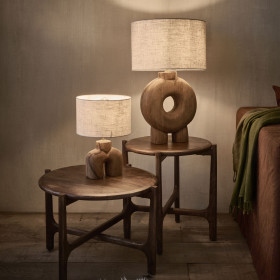 CABANE - table d'appoint - bois de mangier - Pomax