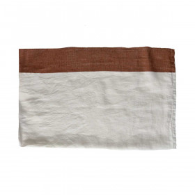 INDIAN SUMMER - nappe - lin- rouille POMAX