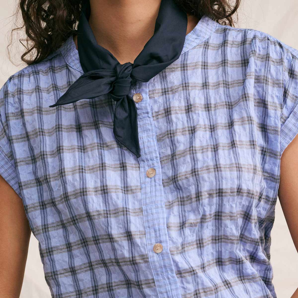 Chemise Sans Manche Amandine lotus mix Hod Paris
