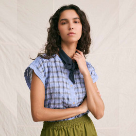Chemise Sans Manche Amandine lotus mix Hod Paris