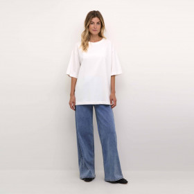 T-Shirt épais Coton 80'S Okina blanc Cream