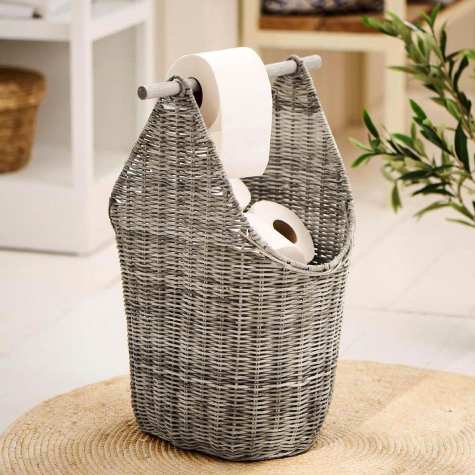 Panier Porte Rouleau et Stockage Papier Toilette 