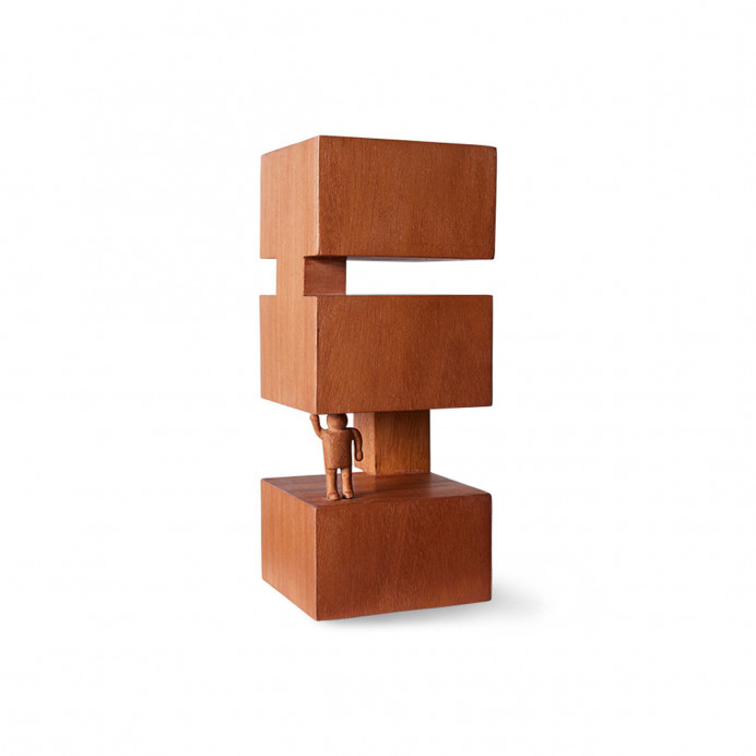 Sculpture Bois d'Acajou Design Bauhaus Empowered 