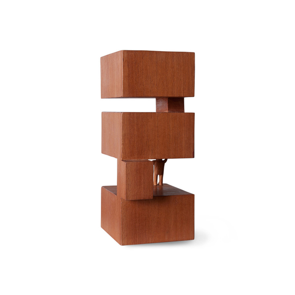 Sculpture Bois d'Acajou Design Bauhaus Empowered 