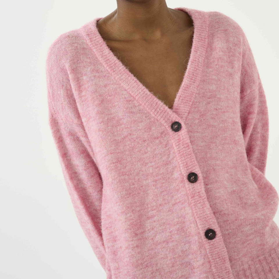 Gilet Moelleux Oversize Blu Blush cream