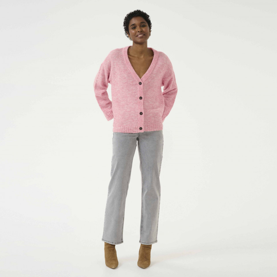 Gilet Moelleux Oversize Blu Blush cream