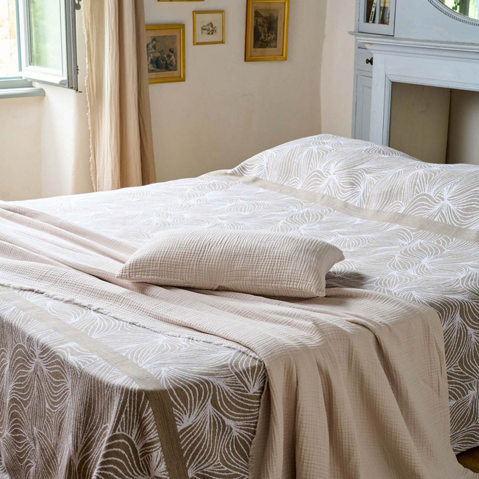 Couvre Lit en Mousseline de Coton EMI  