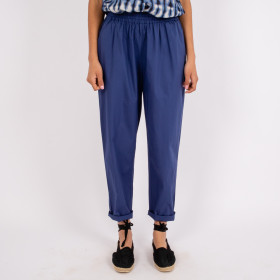 Pantalon Uni Taille Elastiquée Baobab dusk Hod Paris