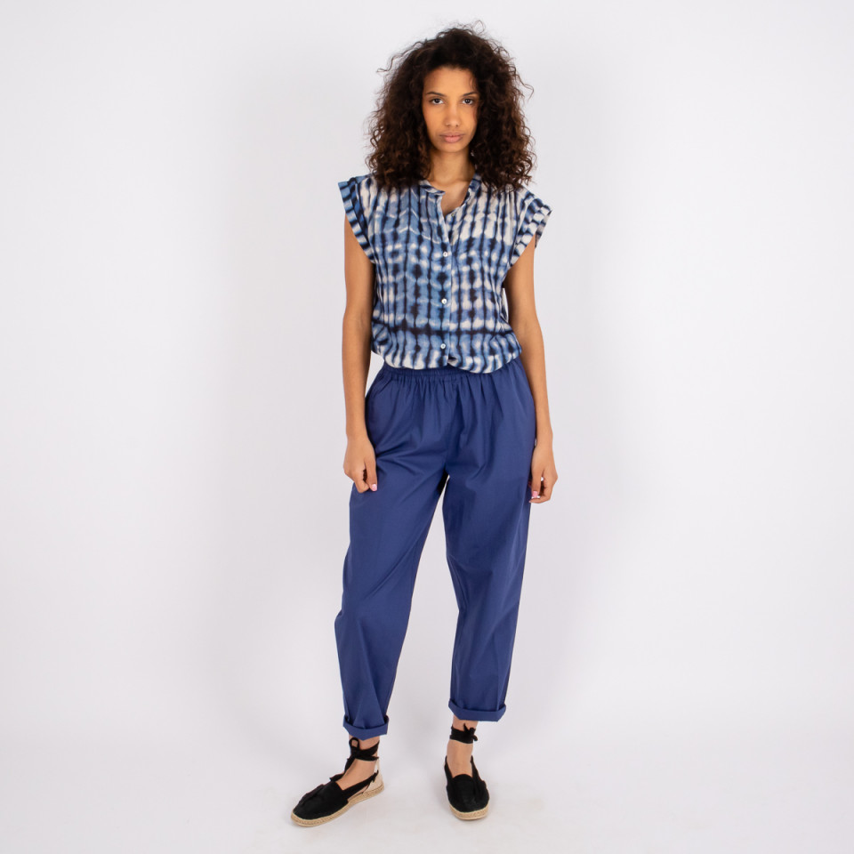 Pantalon Uni Taille Elastiquée Baobab dusk Hod Paris