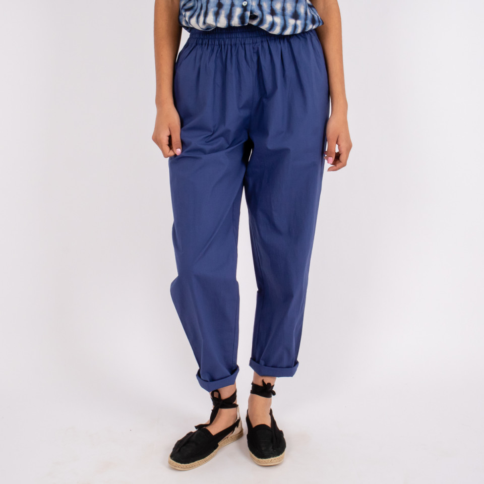 Pantalon Uni Taille Elastiquée Baobab dusk Hod Paris