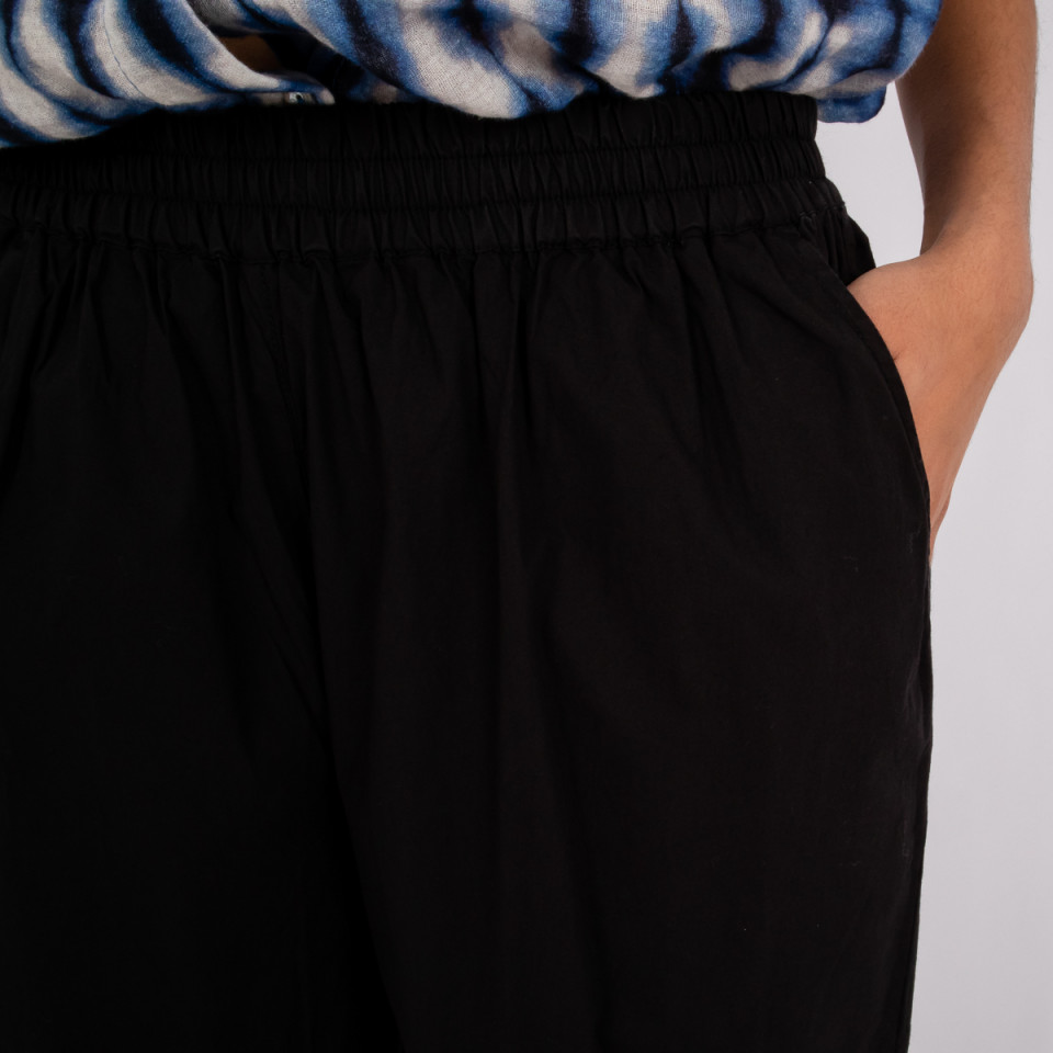 Pantalon Uni Taille Elastiquée Baobab Black Hod Paris