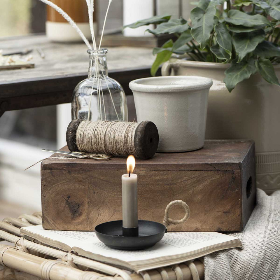 Caisse de rangement en bois rustique