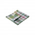 FLORA Serviette de Table à Carreaux Multicolor