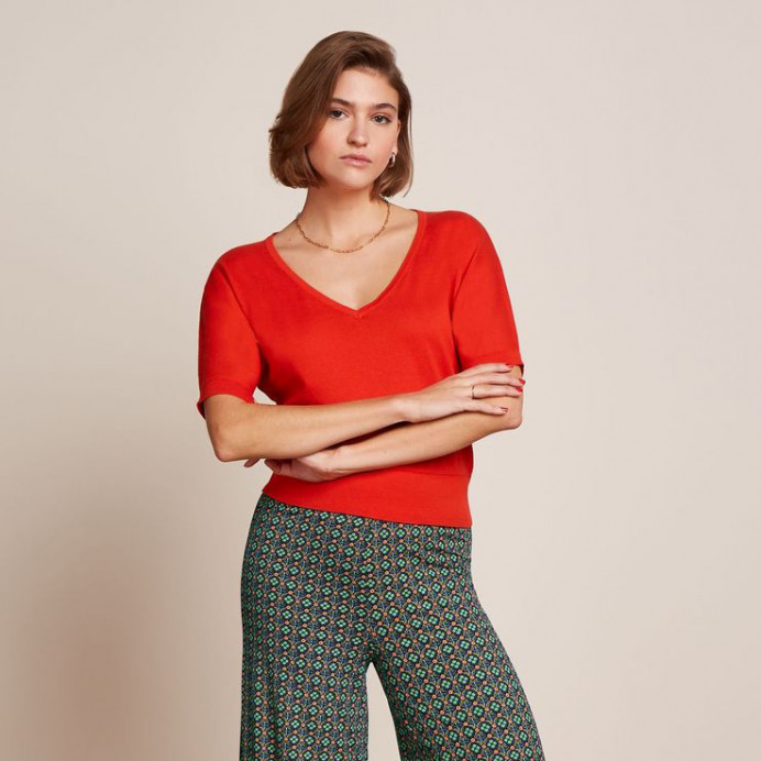 Pull Manches 3/4 en Coton Valentina