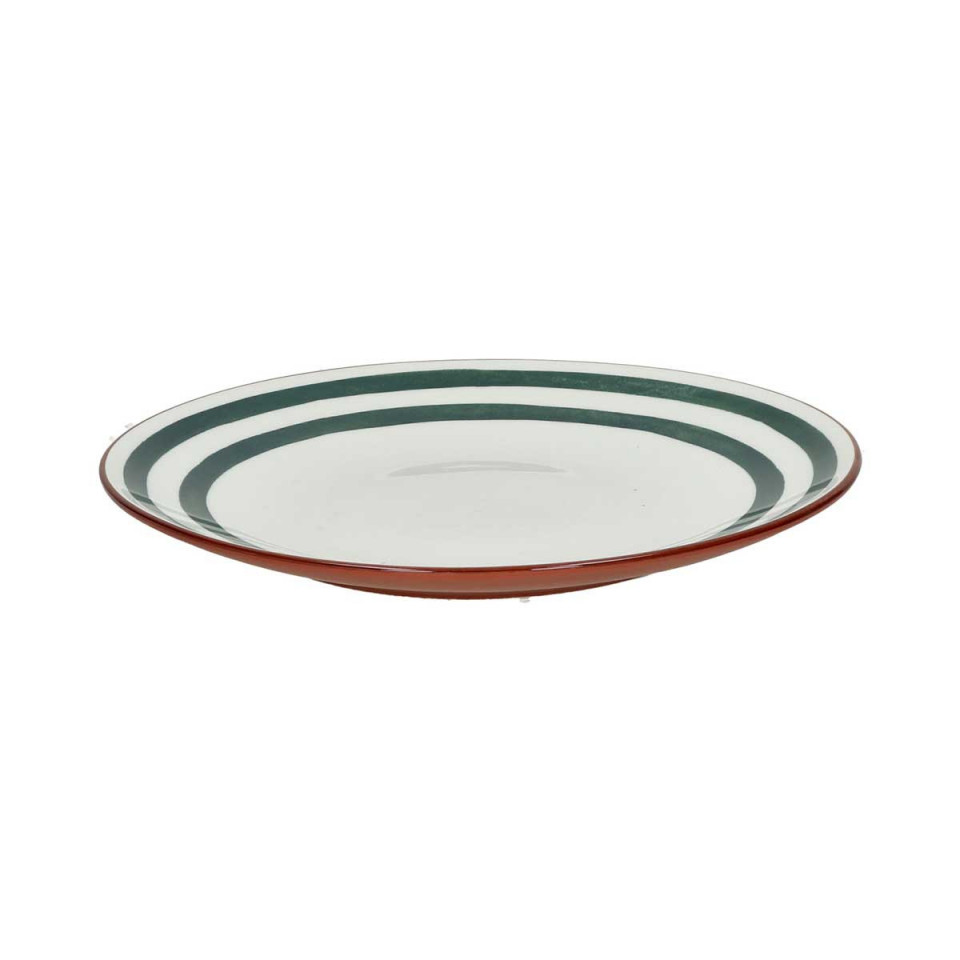 MYKONOS - Assiette Plate - Porcelaine - Vert