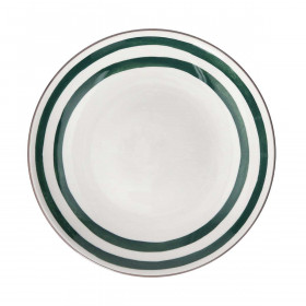 MYKONOS - Assiette Plate - Porcelaine - Vert 
