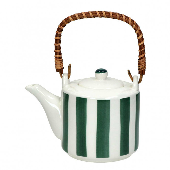 MYKONOS Théière en Porcelaine Verte 