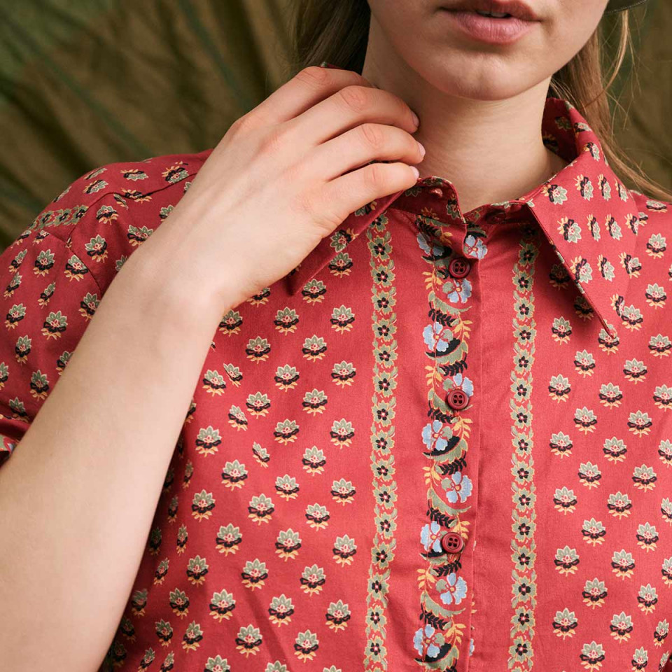 Chemise Manches Courtes Imprimée Raya provencal Hod Paris