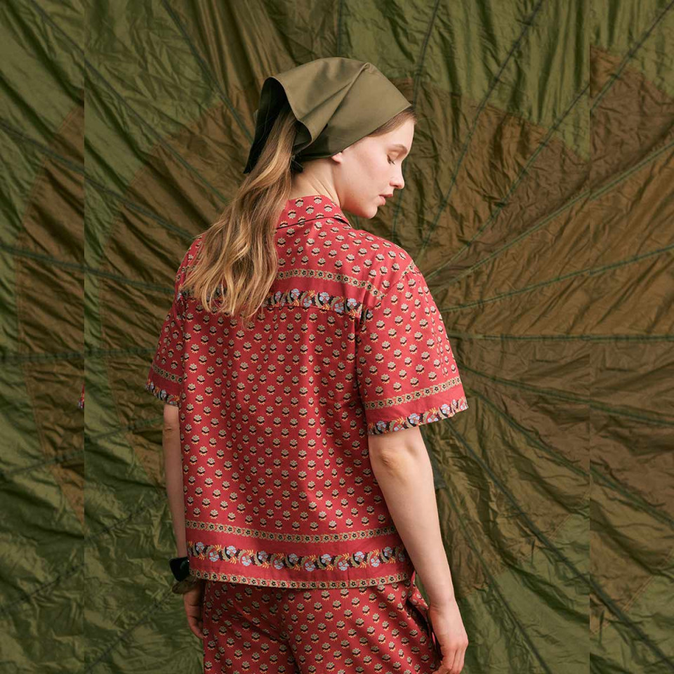 Chemise Manches Courtes Imprimée Raya provencal Hod Paris