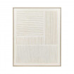 Toile avec Cadre Bois de Pin BLANCHE