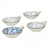 Set de 4 Assiettes Apéritif Bleu ANAFI 