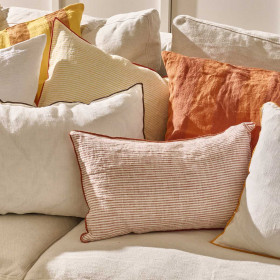 Coussin en Lin Rembourrage Plume 70x50 CIRQUE MAGIQUE 