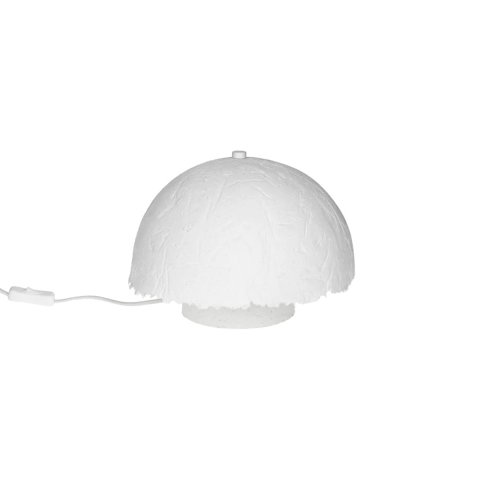 Lampe de Table Papier Mâché Blanc COMPETA  