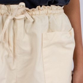 Short Large Taille Elastiquée Douala Cream Hod Paris