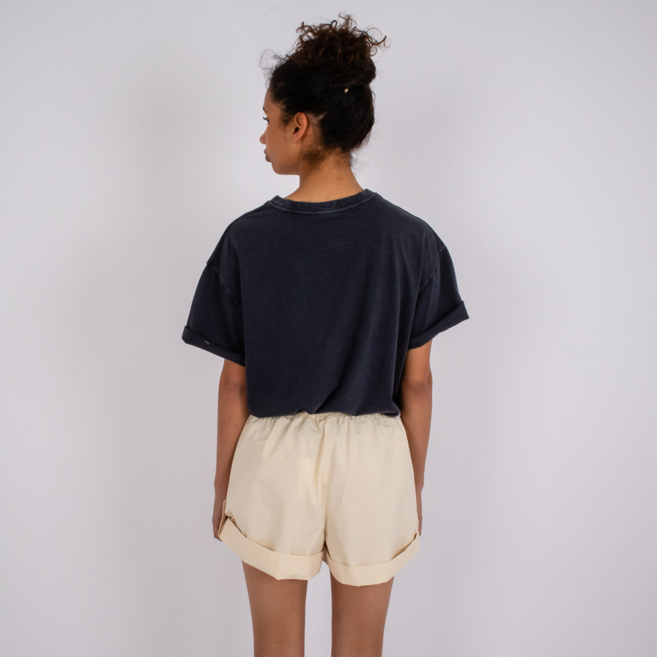 Short Large Taille Elastiquée Douala Cream Hod Paris