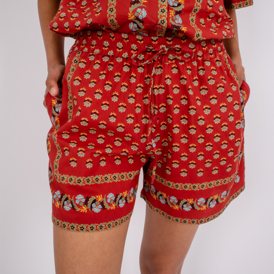Short en Coton Imprimé Juliette Provencal Hod Paris