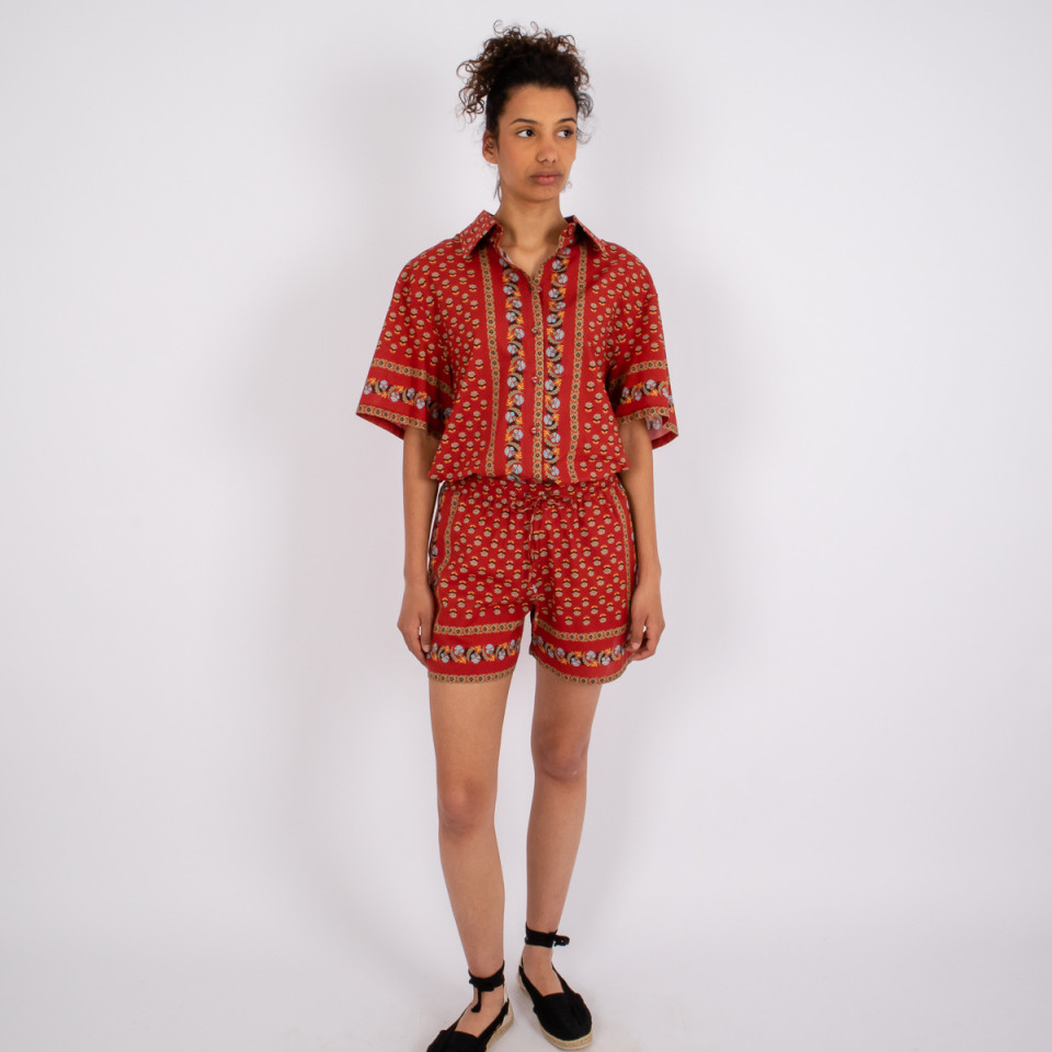 Short en Coton Imprimé Juliette Provencal Hod Paris
