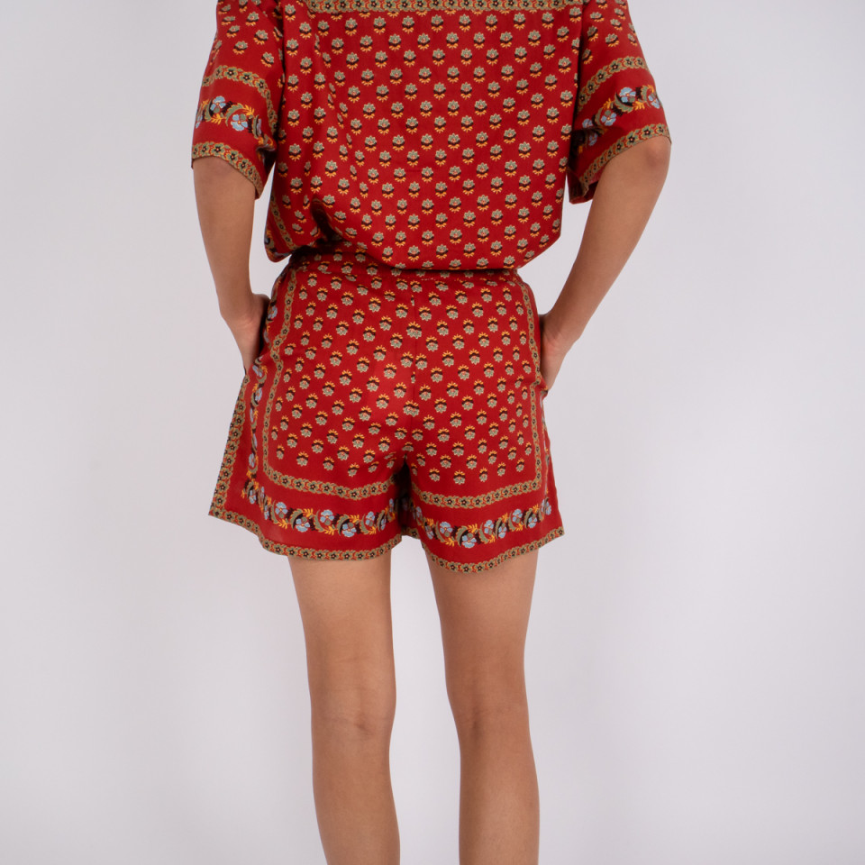Short en Coton Imprimé Juliette Provencal Hod Paris