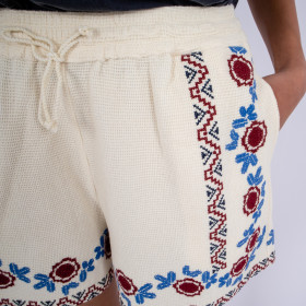 Short en Coton Imprimé Juliette