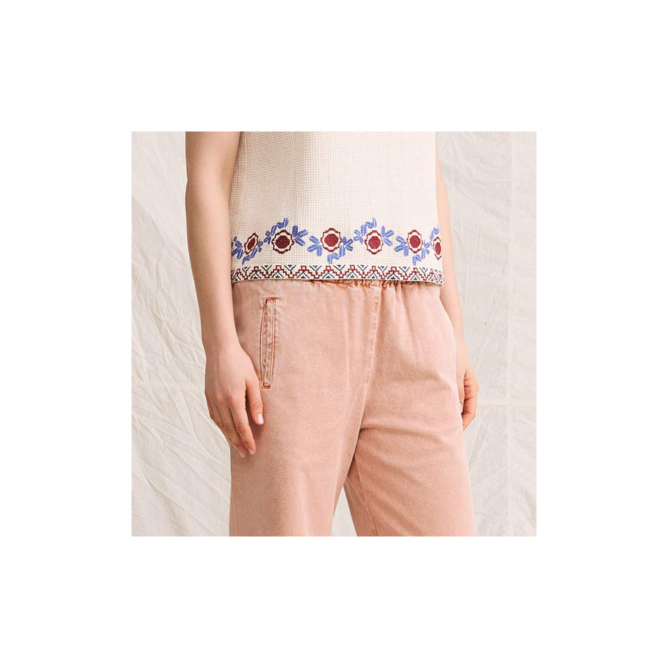 Polo Nid d'Abeille Brodé Gaelle