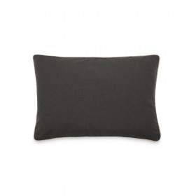 Housse de Coussin Coton Lavé Bord Passepoil Jute Hono  
