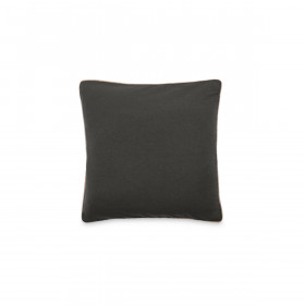 Housse de Coussin Coton Lavé Bord Passepoil Jute Hono  