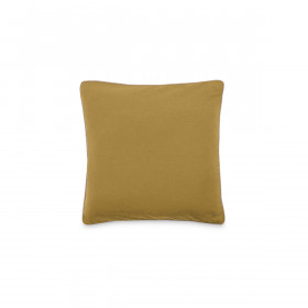 Housse de Coussin Coton Lavé Bord Passepoil Jute Hono  
