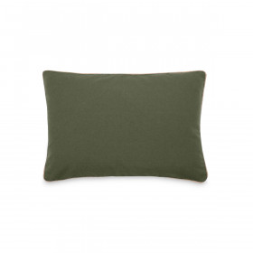 Housse de Coussin Coton Lavé Bord Passepoil Jute Hono  