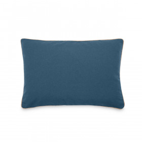 Housse de Coussin Coton Lavé Bord Passepoil Jute Hono  