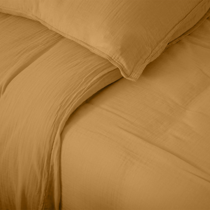 Vent du Sud Housse de Couette MILOS en Gaze de Coton