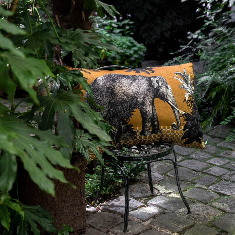 Housse Coussin Bestiaire 60X90 - Elephant  