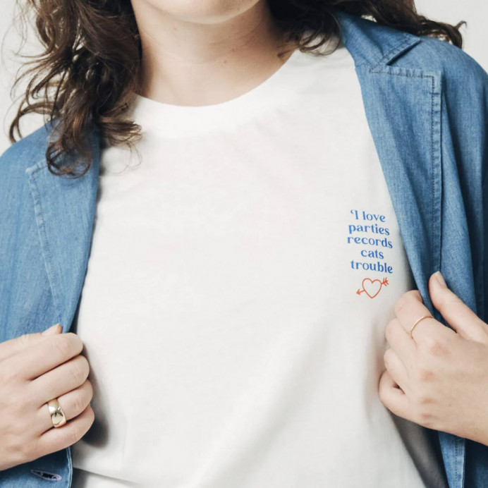 T-Shirt Col Rond I LOVE