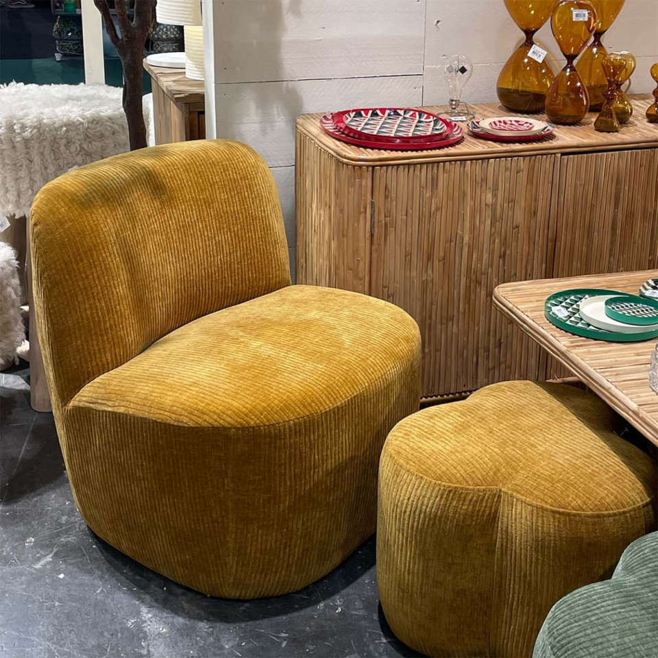 Pouf Velours AGAPA