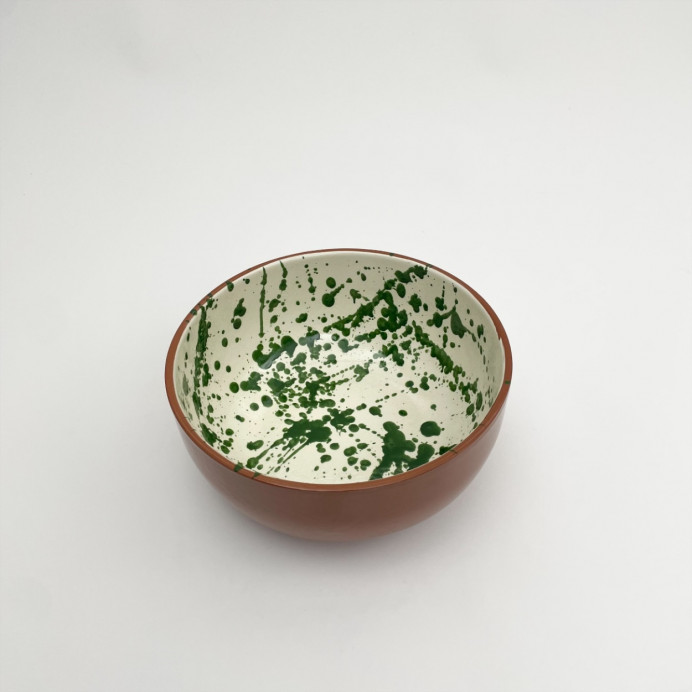 Saladier Rond Taches Couleur Verte SPLASH